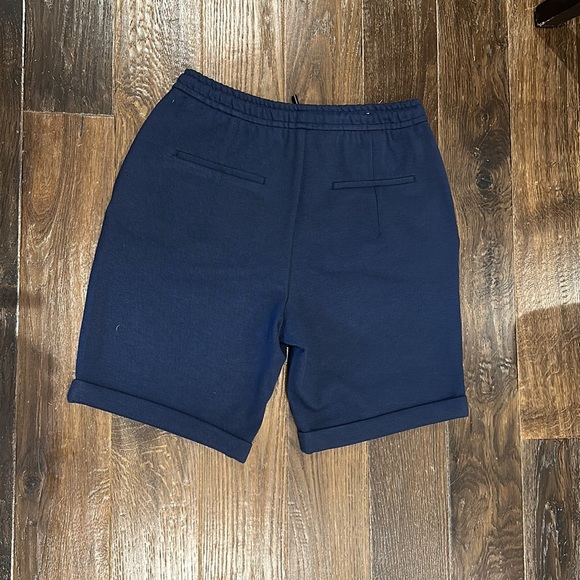 Zara textured comfort shorts. Ink Blue. L - Picture 3 of 4